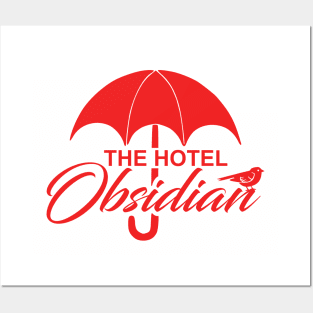 Umbrella Academy Hotel Obsidian Mashup Posters and Art